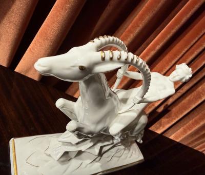 Max Fritz Gazelle Rider Art Deco Porcelain Sculpture Germany circa 1930