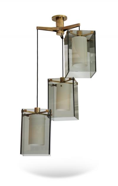 Max Ingrand 3 Light Pendant by Max Ingrand for Fontana Arte