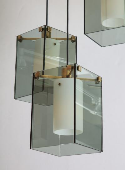Max Ingrand 3 Light Pendant by Max Ingrand for Fontana Arte