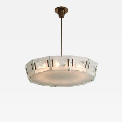 Max Ingrand Chandelier Model 2270 by Max Ingrand