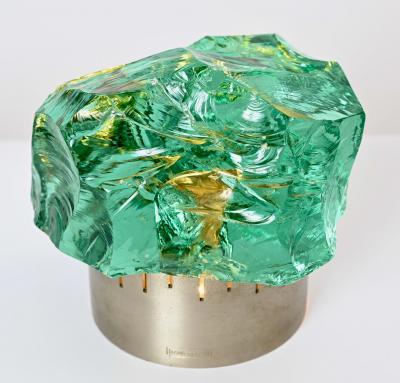 Max Ingrand Chiseled Crystal Table Lamp Designed by Max Ingrand for Saint Gobain