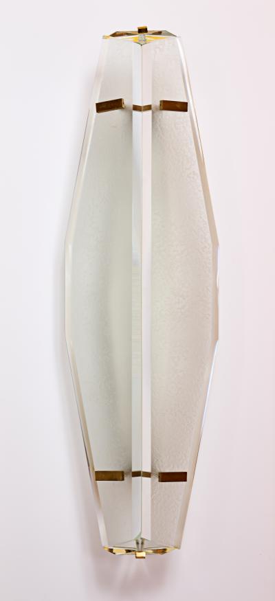 Max Ingrand Exceptional Monumental Pair of Max Ingrand Sconces for Fontana Arte