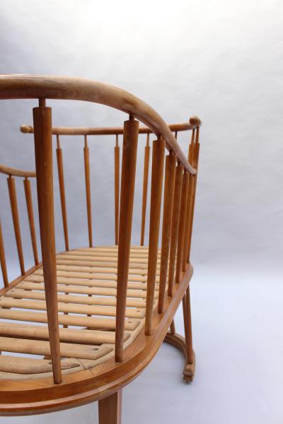 Max Ingrand Fine French 1950s Cradle by Max Ingrand