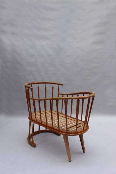 Max Ingrand Fine French 1950s Cradle by Max Ingrand