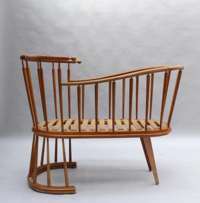 Max Ingrand Fine French 1950s Cradle by Max Ingrand