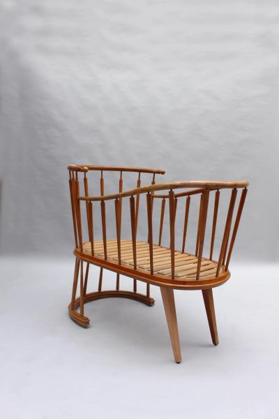 Max Ingrand Fine French 1950s Cradle by Max Ingrand