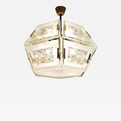 Max Ingrand Fontana Arte Chandelier Model 2362 by Max Ingrand