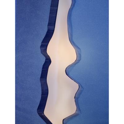 Max Ingrand Fontana Arte Max Ingrand Single Blue Sconce Italy ca 1960