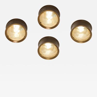Max Ingrand Gem Cut Crystal Wall or Ceiling Lights Model 2319 by Max Ingrand