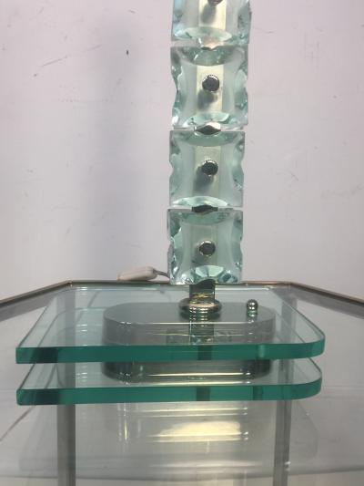Max Ingrand ITALIAN MID CENTURY MODERNIST GLASS TABLE LAMP