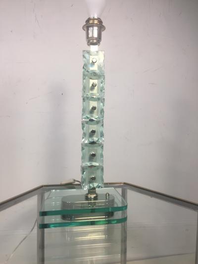 Max Ingrand ITALIAN MID CENTURY MODERNIST GLASS TABLE LAMP