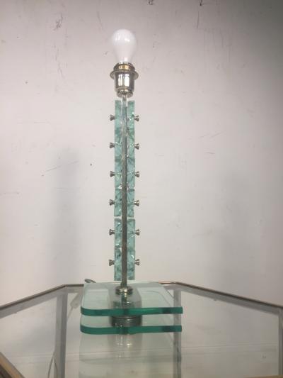Max Ingrand ITALIAN MID CENTURY MODERNIST GLASS TABLE LAMP