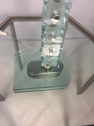 Max Ingrand ITALIAN MID CENTURY MODERNIST GLASS TABLE LAMP