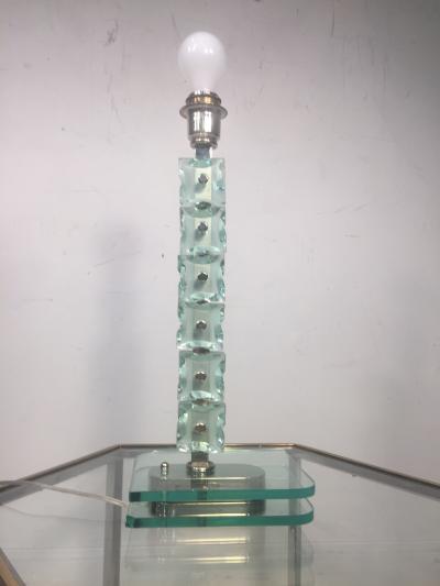 Max Ingrand ITALIAN MID CENTURY MODERNIST GLASS TABLE LAMP