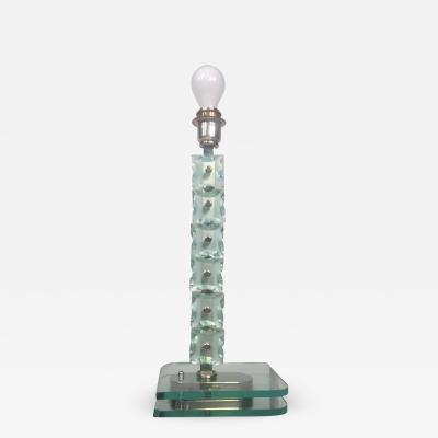 Max Ingrand ITALIAN MID CENTURY MODERNIST GLASS TABLE LAMP