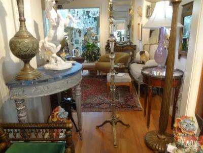 Max Ingrand Italian Fontana Arte Style Glass and Bronze Floor Lamp