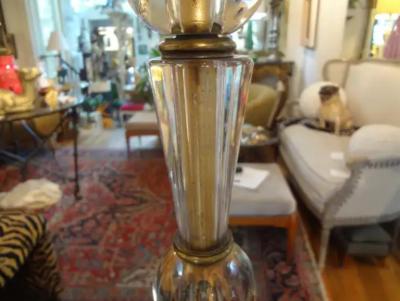 Max Ingrand Italian Fontana Arte Style Glass and Bronze Floor Lamp