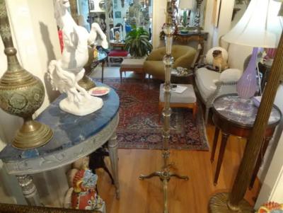 Max Ingrand Italian Fontana Arte Style Glass and Bronze Floor Lamp