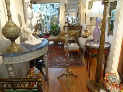 Max Ingrand Italian Fontana Arte Style Glass and Bronze Floor Lamp