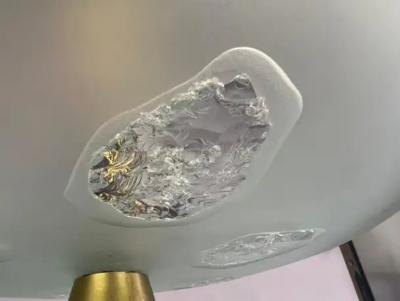 Max Ingrand Italian Glass Flush Mount Chandelier 1748 by Max Ingrand for Fontana Arte 1957