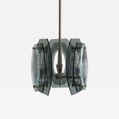 Max Ingrand Italian Mid Century Modern Glass Pendant Style of Max Ingrand for Fontana Arte