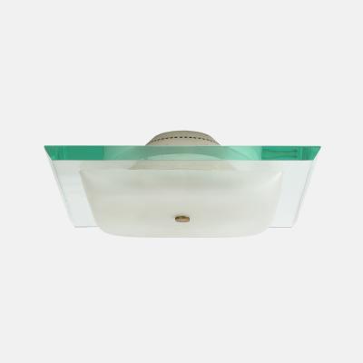 Max Ingrand Large Square Flush Mount Ceiling Light Model 1990 by Max Ingrand