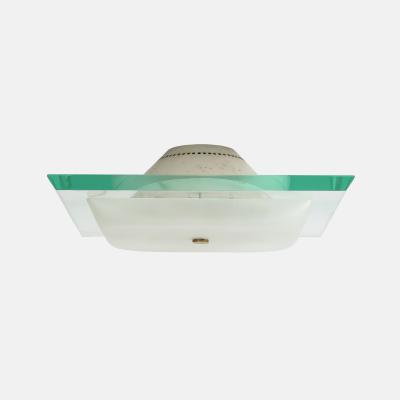 Max Ingrand Large Square Flush Mount Ceiling Light Model 1990 by Max Ingrand