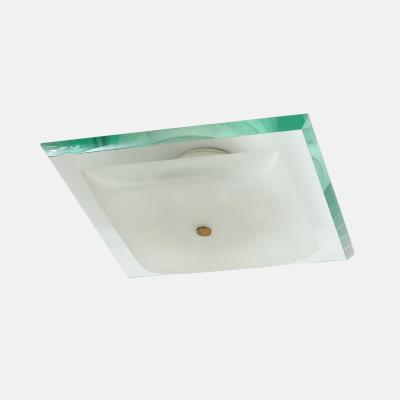 Max Ingrand Large Square Flush Mount Ceiling Light Model 1990 by Max Ingrand