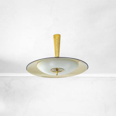 Max Ingrand Max Ingrand Chandelier mod 1462 A for Fontana Arte in Brass Glass 50s
