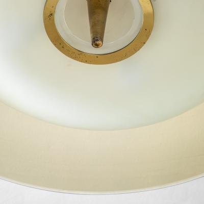 Max Ingrand Max Ingrand Chandelier mod 1462 A for Fontana Arte in Brass Glass 50s