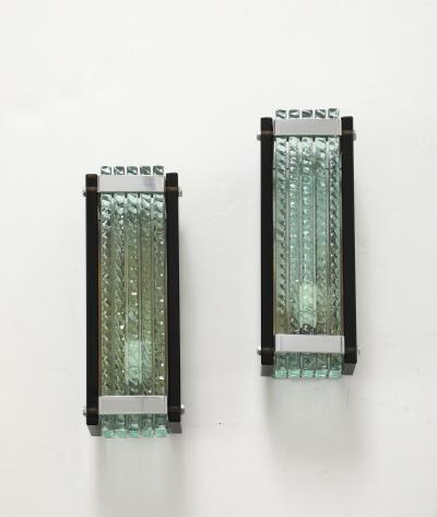 Max Ingrand Max Ingrand Chiseled Glass Sconces