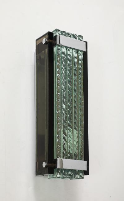 Max Ingrand Max Ingrand Chiseled Glass Sconces