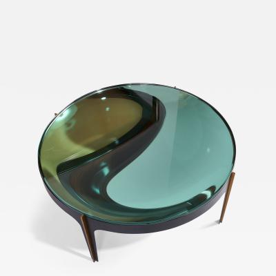 Max Ingrand Max Ingrand Coffee Table Mirrored Optical Effect