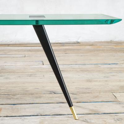 Max Ingrand Max Ingrand Fontana Arte Low Table mod 1817 1 Brass and Glass 50s