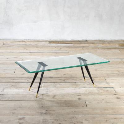 Max Ingrand Max Ingrand Fontana Arte Low Table mod 1817 1 Brass and Glass 50s
