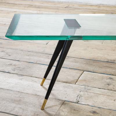 Max Ingrand Max Ingrand Fontana Arte Low Table mod 1817 1 Brass and Glass 50s