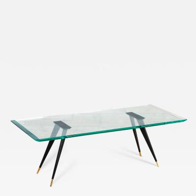 Max Ingrand Max Ingrand Fontana Arte Low Table mod 1817 1 Brass and Glass 50s
