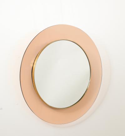 Max Ingrand Max Ingrand Fontana Arte Model 1699 Circular Wall Mirror Italy circa 1963
