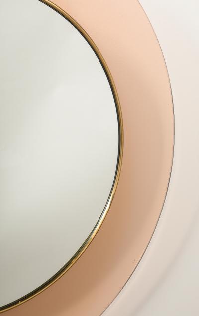 Max Ingrand Max Ingrand Fontana Arte Model 1699 Circular Wall Mirror Italy circa 1963