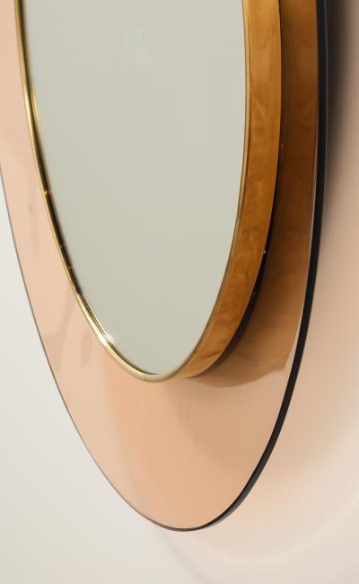Max Ingrand Max Ingrand Fontana Arte Model 1699 Circular Wall Mirror Italy circa 1963