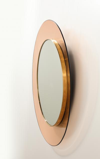 Max Ingrand Max Ingrand Fontana Arte Model 1699 Circular Wall Mirror Italy circa 1963