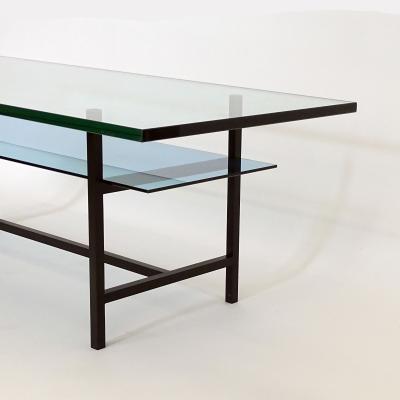 Max Ingrand Max Ingrand Minimalistic Two Tier Coffee Table for Fontana Arte Italy 1960s
