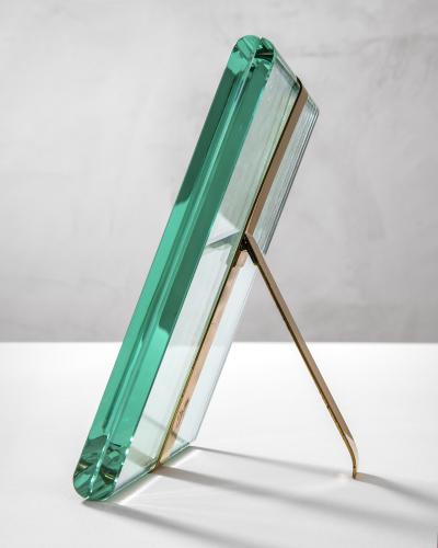 Max Ingrand Max Ingrand Picture Frame for Fontana Arte Mod 1371 Glass and Brass