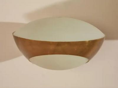 Max Ingrand Max Ingrand brass and glass wall lights Model 1963 by Fontana Arte Italy 1960s