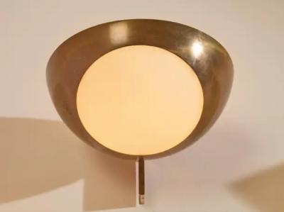 Max Ingrand Max Ingrand brass and glass wall lights Model 1963 by Fontana Arte Italy 1960s