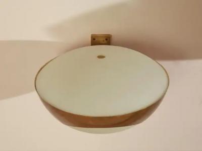 Max Ingrand Max Ingrand brass and glass wall lights Model 1963 by Fontana Arte Italy 1960s