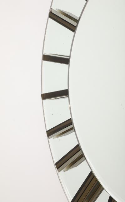 Max Ingrand Max Ingrand for Fontana Arte Circular Glass Wall Mirror circa 1955