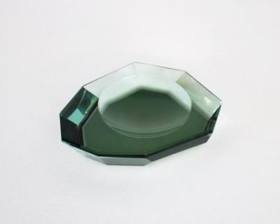 Max Ingrand Max Ingrand for Fontana Arte Faceted Italian Glass Dish Vide Poche