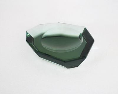 Max Ingrand Max Ingrand for Fontana Arte Faceted Italian Glass Dish Vide Poche