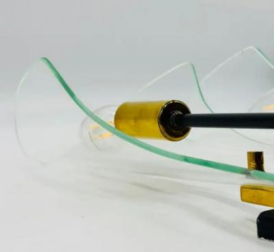 Max Ingrand Max Ingrand for Fontana Arte Glass Wall Sconces circa 1960